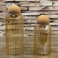 Royal Elegant Golden Serving Jars with Ball Cap 1000ml 1pcs