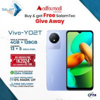 Vivo Y02T 4gb,128gb On Easy Installments (Upto 12 Months) with 1 Year Brand Warranty & PTA Approved with Giveaways by SALAMTEC & BEST PRICES