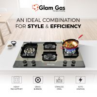 Glam Gas Built-in hob Ford 11 4 Burner Stove