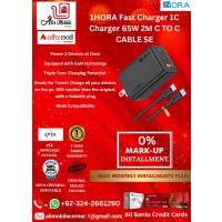 1HORA Fast Charger 1C Charger 65W 2M C TO C CABLE SE GAR322N-EU On Easy Monthly Installments By ALI's Mobile