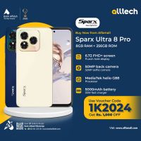 Sparx Ultra 8 Pro 8GB-256GB | 1 Year Warranty | PTA Approved | Monthly Installments By ALLTECH Upto 12 Months