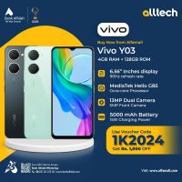 Vivo Y03 4GB-128GB | 1 Year Warranty | PTA Approved | Monthly Installments By ALLTECH Upto 12 Months
