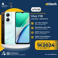 Vivo Y18 6GB-128GB | 1 Year Warranty | PTA Approved | Monthly Installments By ALLTECH Upto 12 Months