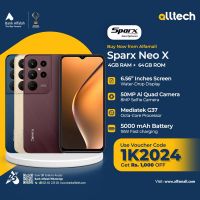 Sparx Neo X 4GB-64GB | 1 Year Warranty | PTA Approved | Monthly Installments By ALLTECH Upto 12 Months