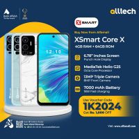 Xsmart Core X 4GB-64GB | 1 Year Warranty | PTA Approved | Monthly Installments By ALLTECH Upto 12 Months