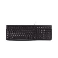 Logitech K120 Wired Keyboard for Windows, USB Plug-and-Play, Full-Size, Spill-Resistant, Curved Space Bar, Compatible with PC, Laptop