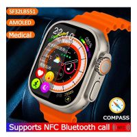 2024 Ultra Max Series 8 Smart Watch 49MM Body Temperature Bluetooth Call Blood Glucose Smartwatch with band lock Men Women - ON INSTALLMENT