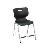 Boss Study Chair B-209 Steel Plastic Yellow Label |Pack OF 4 Chairs