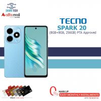 Tecno Spark 20 (8GB+8GB, 256GB) PTA Approved Non Active With Official Warranty - Installment - SharkTech