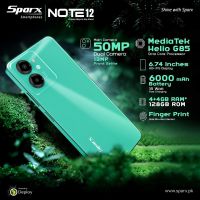 Sparx Note 12 - 4GB+4GB RAM & 128GB STORAGE | 1 Year Brand Warranty | PTA Approved | Upto 12 Monthly Installment By Sparx Flagship Store