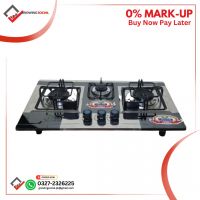 MEHRAN 3 Burner Heavy Grill table top gas cooker gas stove Pure Steel