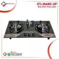 Mehran 3 burner - table top gas cooker gas stove - For home use-FANCY BURNER -HEAVY GRILL
