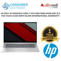 HP ENVY 15 FE0053DX Core i7 13th Gen 16GB 512GB SSD 15.6 FHD Touch X360 Win11 Silver (International Warranty) - (Installment) 