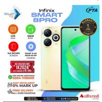 Infinix Smart 8 Pro 4gb 128gb On Easy Installments (12 Months) with 1 Year Brand Warranty & PTA Approved With Free Gift by SALAMTEC & BEST PRICES