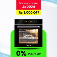 Glam Gas Bake Up Electric Built In Oven 57 Liter With Official Warranty Upto 12 Months Installment At 0% markup