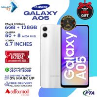 Samsung Galaxy A05 6gb 128gb On Easy Installments (12 Months) with 1 Year Brand Warranty & PTA Approved With Free Gift by SALAMTEC & BEST PRICES