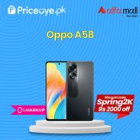 Oppo A58 8GB 128GB Priceoye-Easy Monthly Installment-PTA Approved