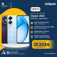 Oppo A60 8GB-256GB | 1 Year Warranty | PTA Approved | Monthly Installments By ALLTECH Upto 12 Months