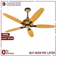 Khurshid Fan Penta (AC-DC)  Ceiling Fan Inverter Hybrid) - Remote Control - Copper Winding 56 inches 50WATT INSTALLMENT 