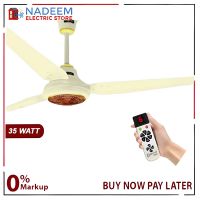 Khurshid Inverter Fan Eco 35watts AC Ceiling Fan- Remote Control Copper Winding 56 inches on INSTALLMENT 