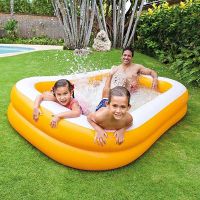 Intex Swim Centre Pool | White & Orange | Suitable For Ages 3+ | 90x60x19 Inches 57181 | Installment | HomeCart