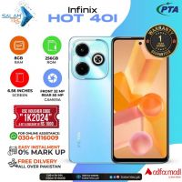 Infinix Hot 40i 8gb 256gb On Easy Installments (12 Months) with 1 Year Brand Warranty & PTA Approved With Free Gift by SALAMTEC & BEST PRICES