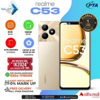Realme C53 6gb 128gb On Easy Installments (12 Months) with 1 Year Brand Warranty & PTA Approved With Free Gift by SALAMTEC & BEST PRICES
