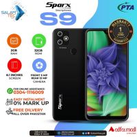 SparX S9 2GB 32Gb On Easy Installments (12 Months) with 1 Year Brand Warranty & PTA Approved With Free Gift by SALAMTEC & BEST PRICES