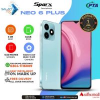 SparX Neo 6 Plus 2GB 64Gb On Easy Installments (12 Months) with 1 Year Brand Warranty & PTA Approved With Free Gift by SALAMTEC & BEST PRICES