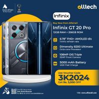 Infinix GT 20 Pro 12GB-256GB | 1 Year Warranty | PTA Approved | Monthly Installments By ALLTECH Upto 12 Months
