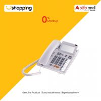 Uniden Corded Landline Telephone White (AS7411) - On Installments - ISPK-0106