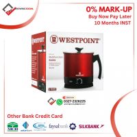 Westpoint Deluxe Multifunction kettle WF 6175 Red & Black 1.8 Liter 1000 Watts with 2 Years Brand Warranty Other bank