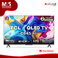 TCL 50C645 50″ QLED 4K Google TV (2023), Miracast, Voice Control, 60Hz Refresh Rate, Bluetooth - On Installments