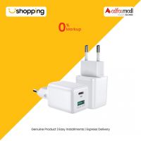 Joyroom 30W Dual Port PD+QC3.0 Fast Charger White (L-QP303) - On Installments - ISPK-0146