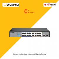 D-Link 16-Port PoE+ Surveillance Switch (DES-F1016P-E/B) - On Installments - ISPK-0189