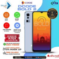Dcode Bold 2 4gb 64gb On Easy Installments (12 Months) with 1 Year Brand Warranty & PTA Approved With Free Gift by SALAMTEC & BEST PRICES