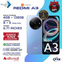 Xiaomi Redmi A3 4gb,128gb On Easy Installments (Upto 12 Months) with 1 Year Brand Warranty & PTA Approved with Giveaways by SALAMTEC & BEST PRICES
