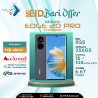 Sparx Edge 20 Pro 8gb 256gb On Easy Installments (12 Months) with 1 Year Brand Warranty & PTA Approved With Free Gift by SALAMTEC & BEST PRICES