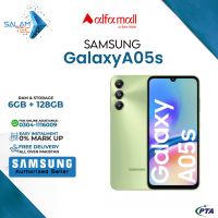 Samsung Galaxy A05s 6GB RAM 128GB Storage On Easy Installments with 1 Year Brand Warranty & PTA Approved by SALAMTEC & BEST PRICES