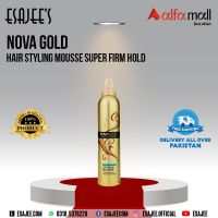 Nova Gold Hair Styling Mousse Super Firm Hold 300ml | ESAJEE'Sc