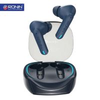 Ronin R-520 Earbuds - Bluetooth V5.3 - Upto 7 hours play time wireless earbuds - IPX4 water-resistant - Active Gaming mode - ENC touch control earbuds - ON INSTALLMENT (Navy Blue)