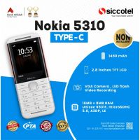 Nokia 5310 | 1 Year Warranty | PTA Approved | Non Installment By Siccotel	