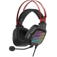 Bloody Gaming Headset Virtual 7.1 USB Wired Surround Sound RGB Flow Backlight Sports Red (G560) On Installment ST