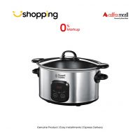 Russell Hobbs MaxiCook 6L Digital Searing Slow Cooker Silver (22750) - On Installments - ISPK-0106