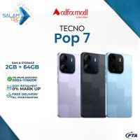 Tecno Pop 7 2GB RAM 64GB Storage On Easy Installments (12 Months) with 1 Year Brand Warranty & PTA Approved With Free Gift by SALAMTEC & BEST PRICES