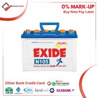 EXIDE N105 Lead Acid Unsealed Car Battery Other Bank