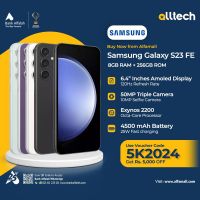 Samsung S23 FE 8GB-256GB | 1 Year Warranty | PTA Approved | Monthly Installments By ALLTECH Upto 12 Months