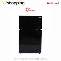 Gaba National Freezer-On-Top Glass Door Refrigerator Black (GNR-187 G.D) - On Installments - ISPK-0103