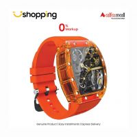 Green Lion Carlos Santos Smart Watch Orange - On Installments - ISPK-0127