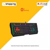 A4tech Bloody Neon Illuminated Gaming Keyboard Black (B135N) - On Installments - ISPK-0156